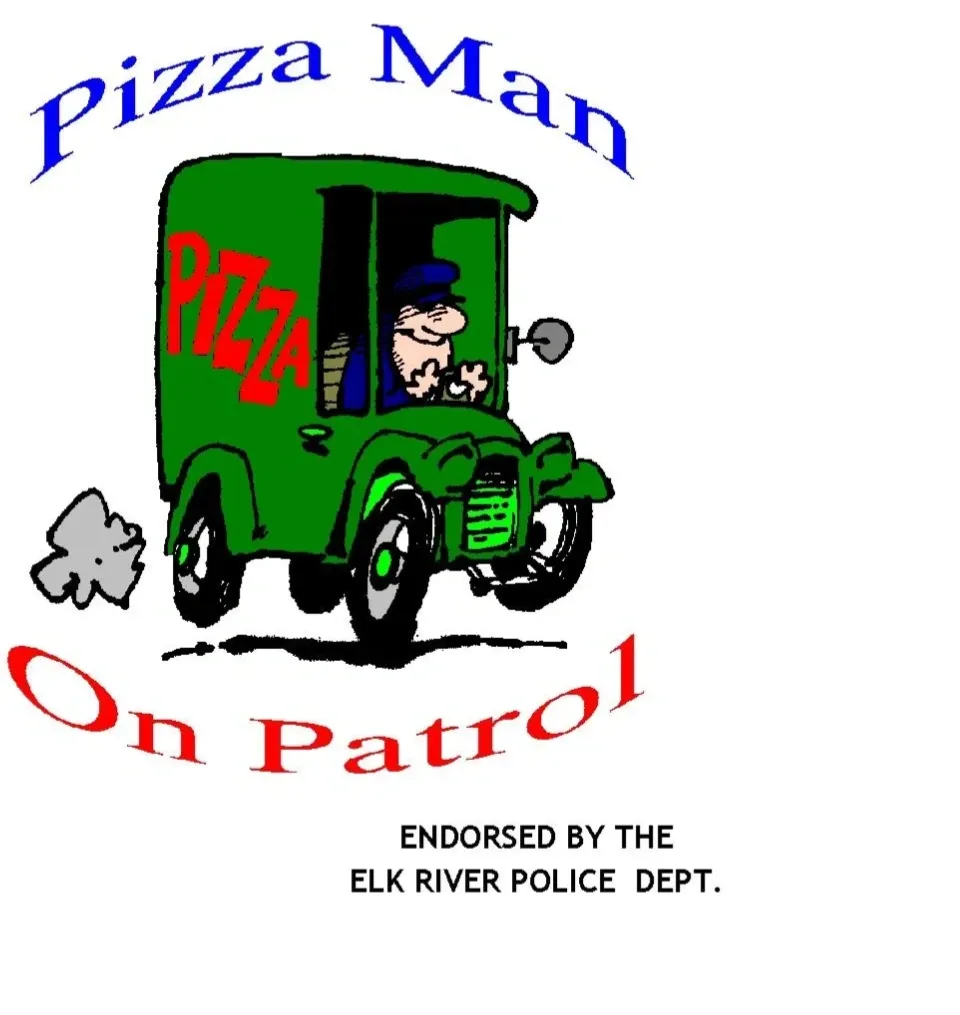 Pizza Man on Patrol vehicle